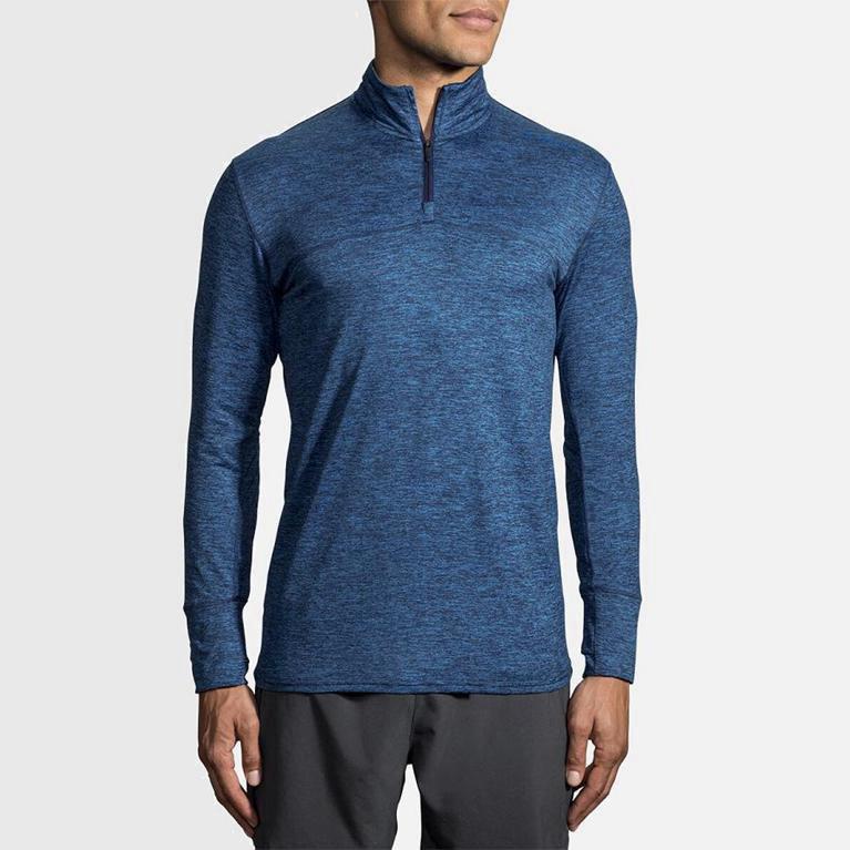 Brooks Dash Half Zip Løpejakker Herre Nettbutikk - Blå - Norge (OGX973241)